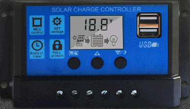 Solar Charge Controller 30A & 100A ,Dual USB 5V LCD Display