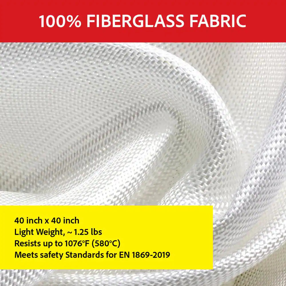 40" x 40" Fire Blanket for Ultimate Safety and Protection