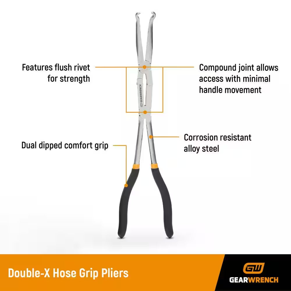 3-Piece Double-X Hose Grip Plier Set for Effortless Grip and Control