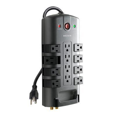 12-Outlet 4320J Surge Protector with 8-Foot Cord - Ultimate Power Strip for Home and Office