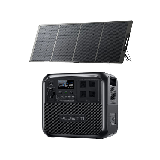 200W Solar Panel & 1152Wh Portable Power Station for Camping, Off-Grid Adventures, and Emergency Power Solutions