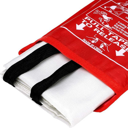 39.3" x 39.3" Emergency Fiberglass Fire Blankets -2-Pack