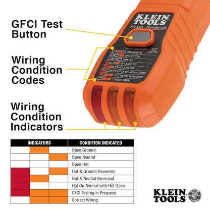 GFCI Outlet Tester Digital Display Circuit Breaker Finder Specialty Meter 120-Volt