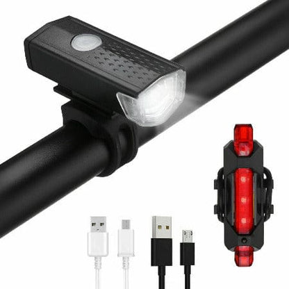 ISDE5 Bike night light default LED Bike Head Light Cycling Rear Front Lamp Bike Light Rainproof USB Rechargeable .