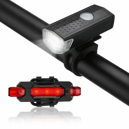 ISDE5 Bike night light default LED Bike Head Light Cycling Rear Front Lamp Bike Light Rainproof USB Rechargeable .