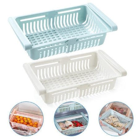 ISDE5 Box White and Blue Household Kitchenware, Daily Necessities Refrigerator Storage Box