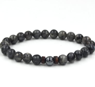 ISDE5 Bracelet A 3pcs Personality Men's Black Volcanic Stone Bracelet