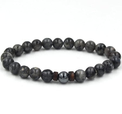 ISDE5 Bracelet A Personality Men's Black Volcanic Stone Bracelet