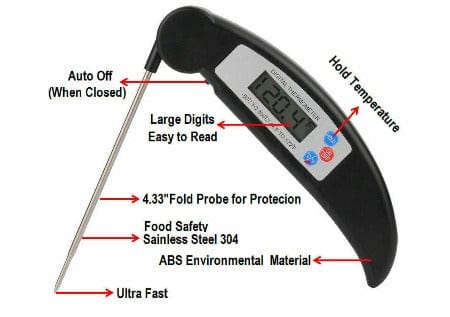 ISDE5 Digital Thermometer default Digital Instant Read Food/Meat Thermometer