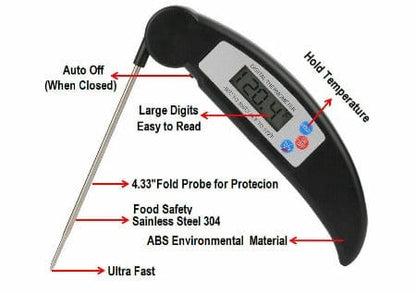 ISDE5 Digital Thermometer default Digital Instant Read Food/Meat Thermometer