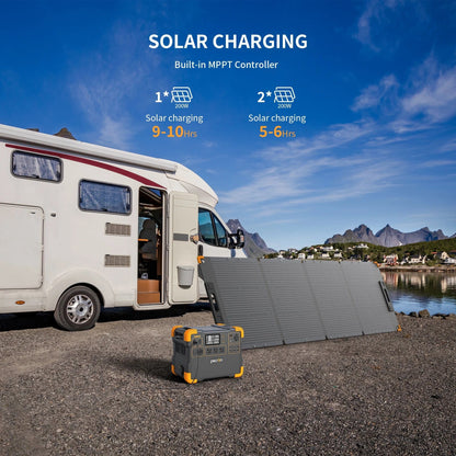 ISDE5 Portable Power Station 1536Wh Capacity 2200W AC Outport Solar Generators