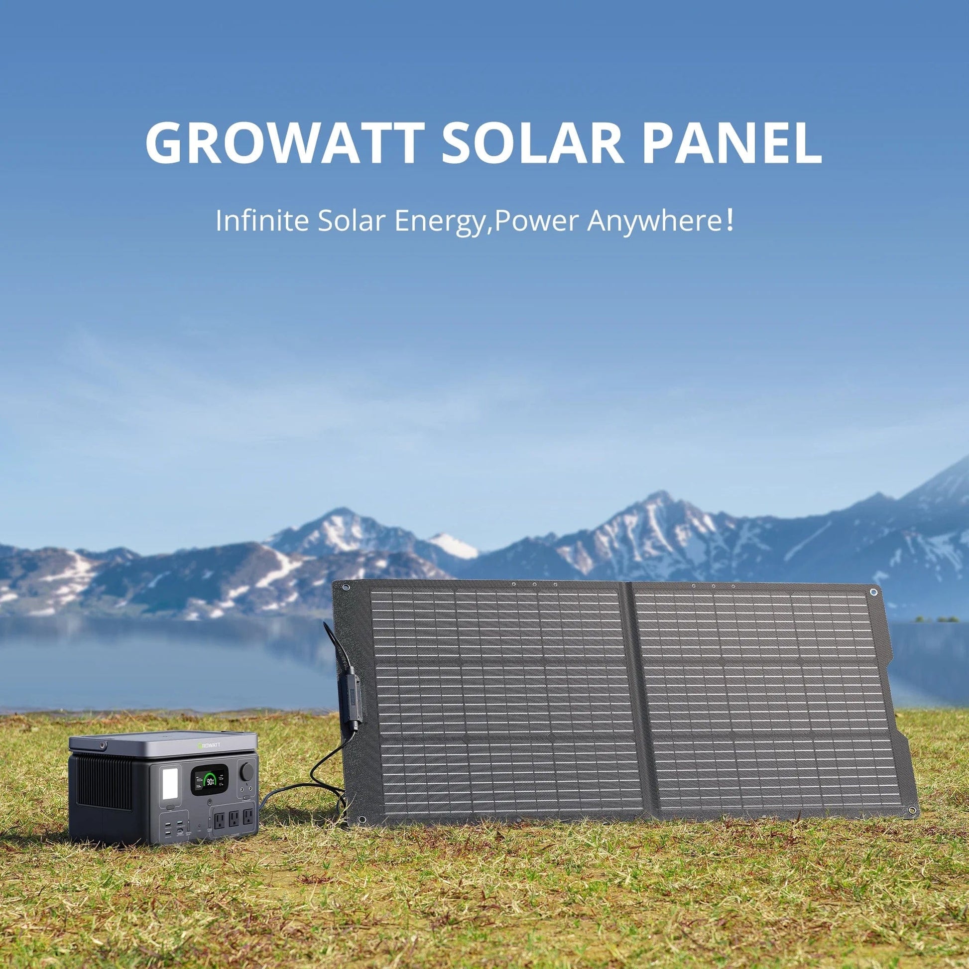 ISDE5 Solar Panel 100W 100W Portable Solar Panel for Power Station, 24V Foldable Solar Charger with Adjustable Kickstand & MC-4 Connector.