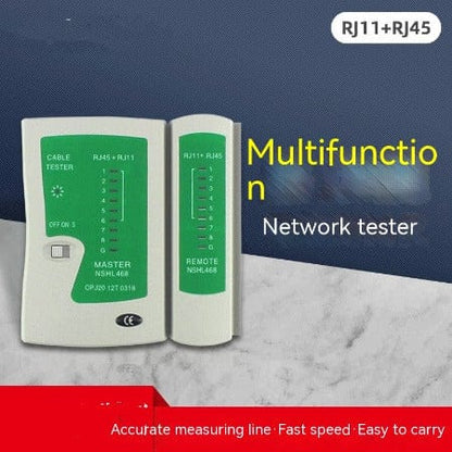 ISDE5 Tools White Ordinary Dual Purpose Network RJ45,RJ11 Cable Tester