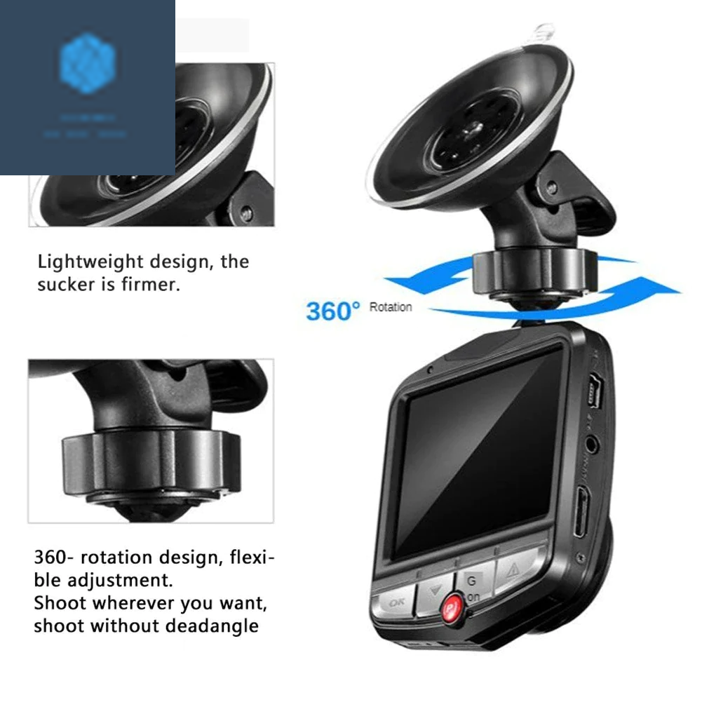 2.4'' Full HD 1080P Dash Cam with Night Vision & G-Sensor 