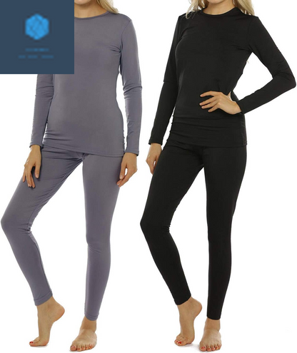 Women's Fleece Lined Thermal Underwear Set