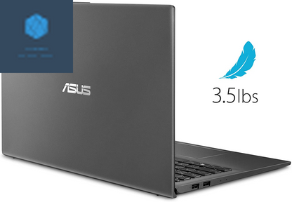 ASUS Vivobook 15 Thin and Light Laptop, 15.6” FHD Display, Intel I3-1005G1 CPU, 8GB RAM, 128GB SSD, Backlit Keyboard, Fingerprint, Windows 10 Home in S Mode, Slate Gray, F512JA-AS34