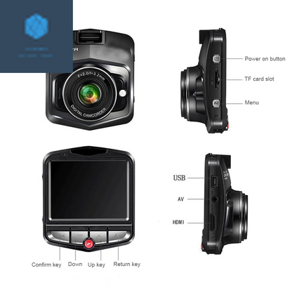 2.4'' Full HD 1080P Dash Cam with Night Vision & G-Sensor 