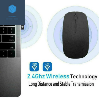 2.4Ghz USB Wireless Optical Mouse Mice for Apple Mac Macbook Pro Air PC