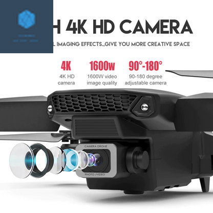 2023 Ultimate 4K HD Dual Camera RC Drone - Foldable Quadcopter with 4 Batteries & Wifi FPV