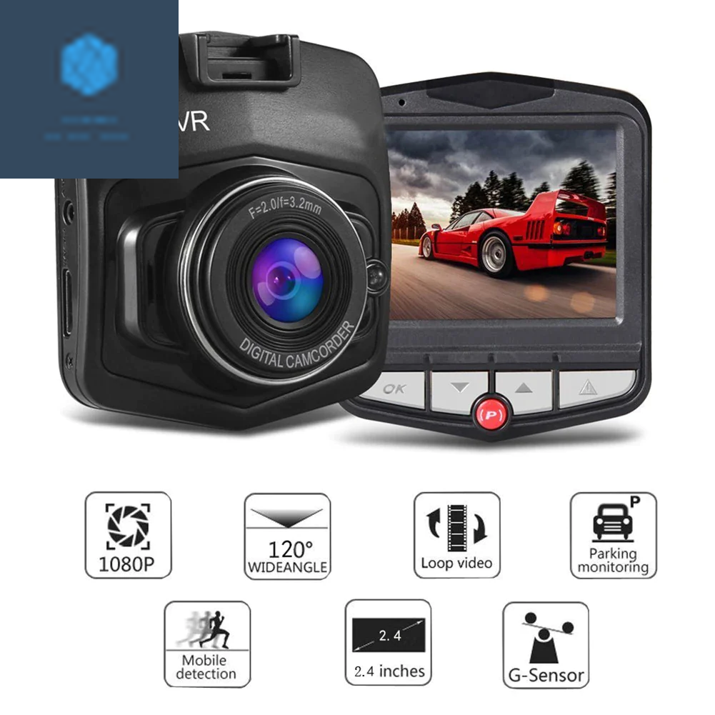 2.4'' Full HD 1080P Dash Cam with Night Vision & G-Sensor 