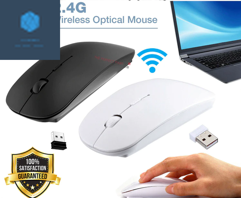 2.4Ghz USB Wireless Optical Mouse Mice for Apple Mac Macbook Pro Air PC