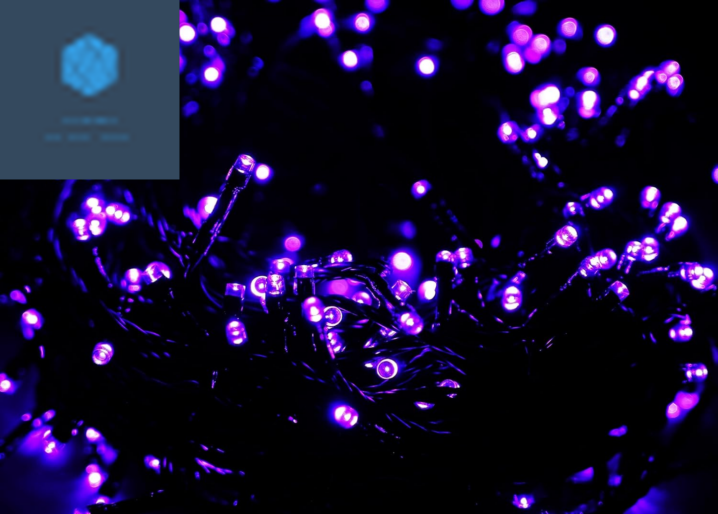 500 LED Purple Halloween Lights - 164FT Waterproof Twinkle String Lights