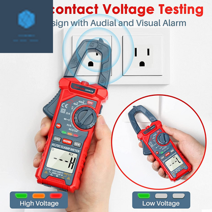 Digital Clamp Multimeter 4000 Counts Auto-Ranging Amp Tester Measuring AC/DC Voltage & Current...