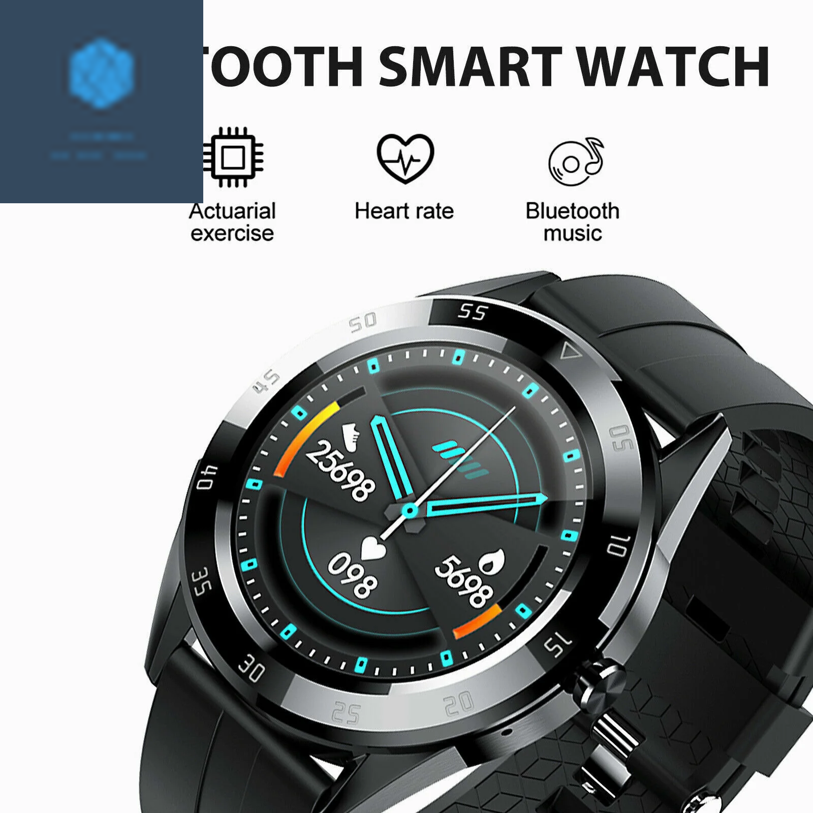 Waterproof Bluetooth Smart Watch Phone Mate Heart Rate Tracker for Ios Android