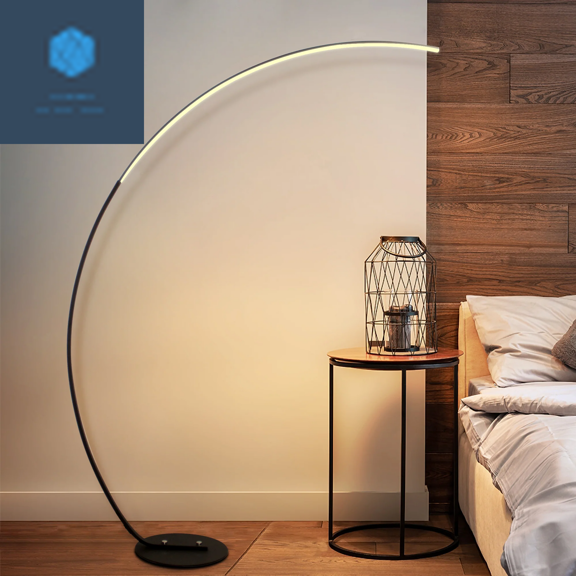 Stylish RGBW Modern Curve Floor Lamp - Upgrade Your Space with the Latest Design!