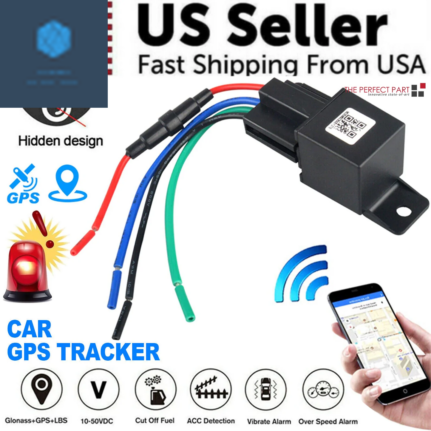 Real-Time GPS Tracker for Cars and Motorcycles - Anti-Theft GPRS GSM Locator Device