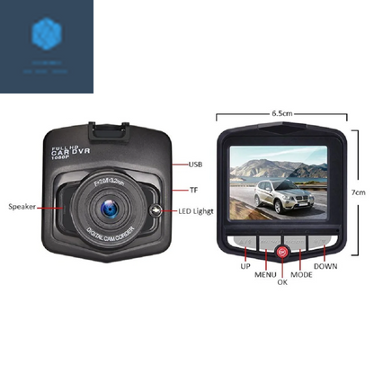 2.4'' Full HD 1080P Dash Cam with Night Vision & G-Sensor 