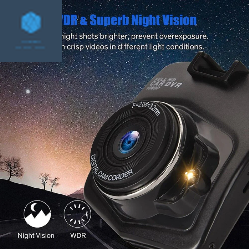 2.4'' Full HD 1080P Dash Cam with Night Vision & G-Sensor 