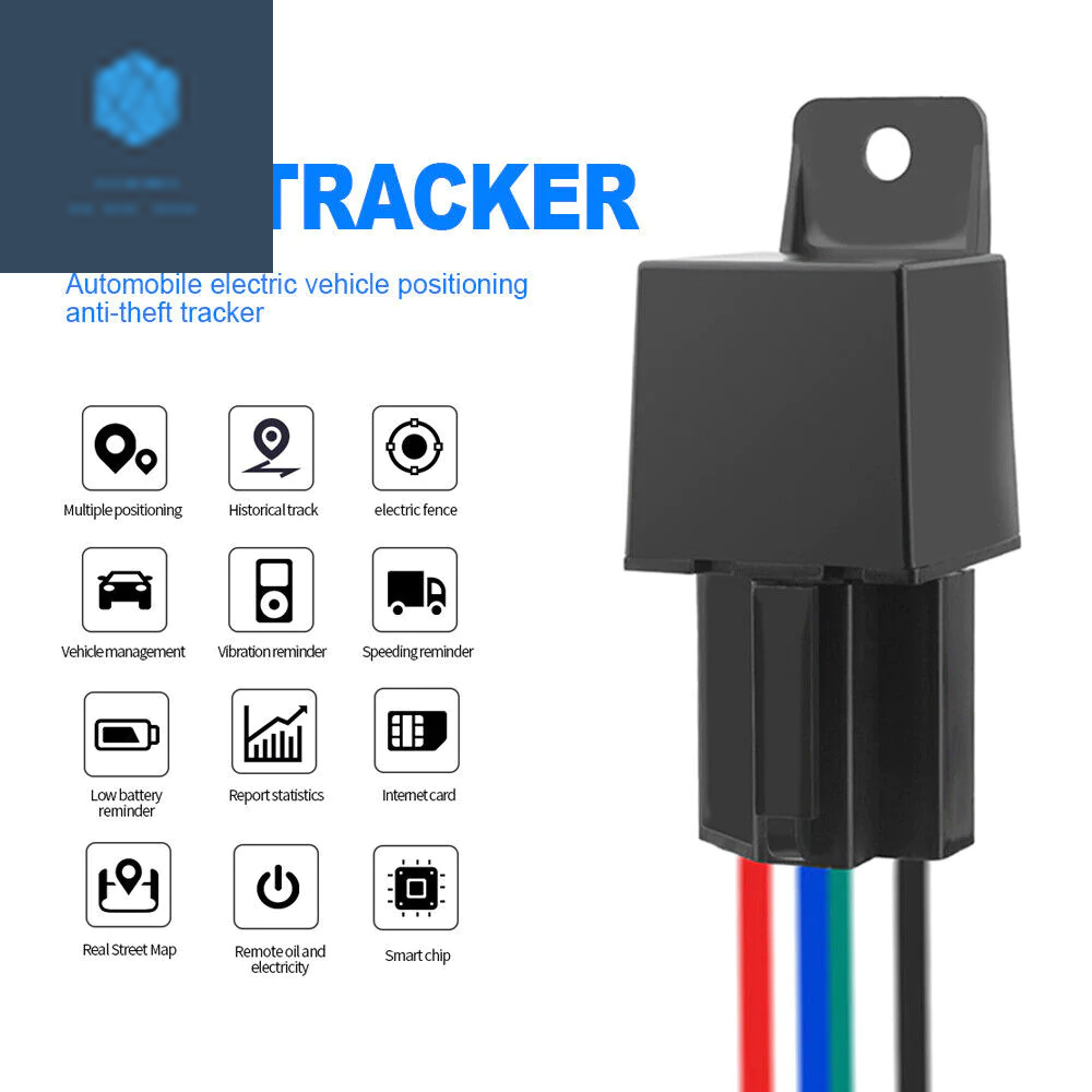 Real-Time GPS Tracker for Cars and Motorcycles - Anti-Theft GPRS GSM Locator Device