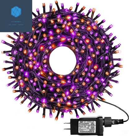 500 LED Purple Halloween Lights - 164FT Waterproof Twinkle String Lights