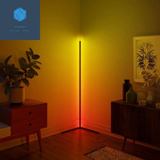 Stylish RGBCW Corner Floor Lamp - Transform Your Space with Colorful Ambiance