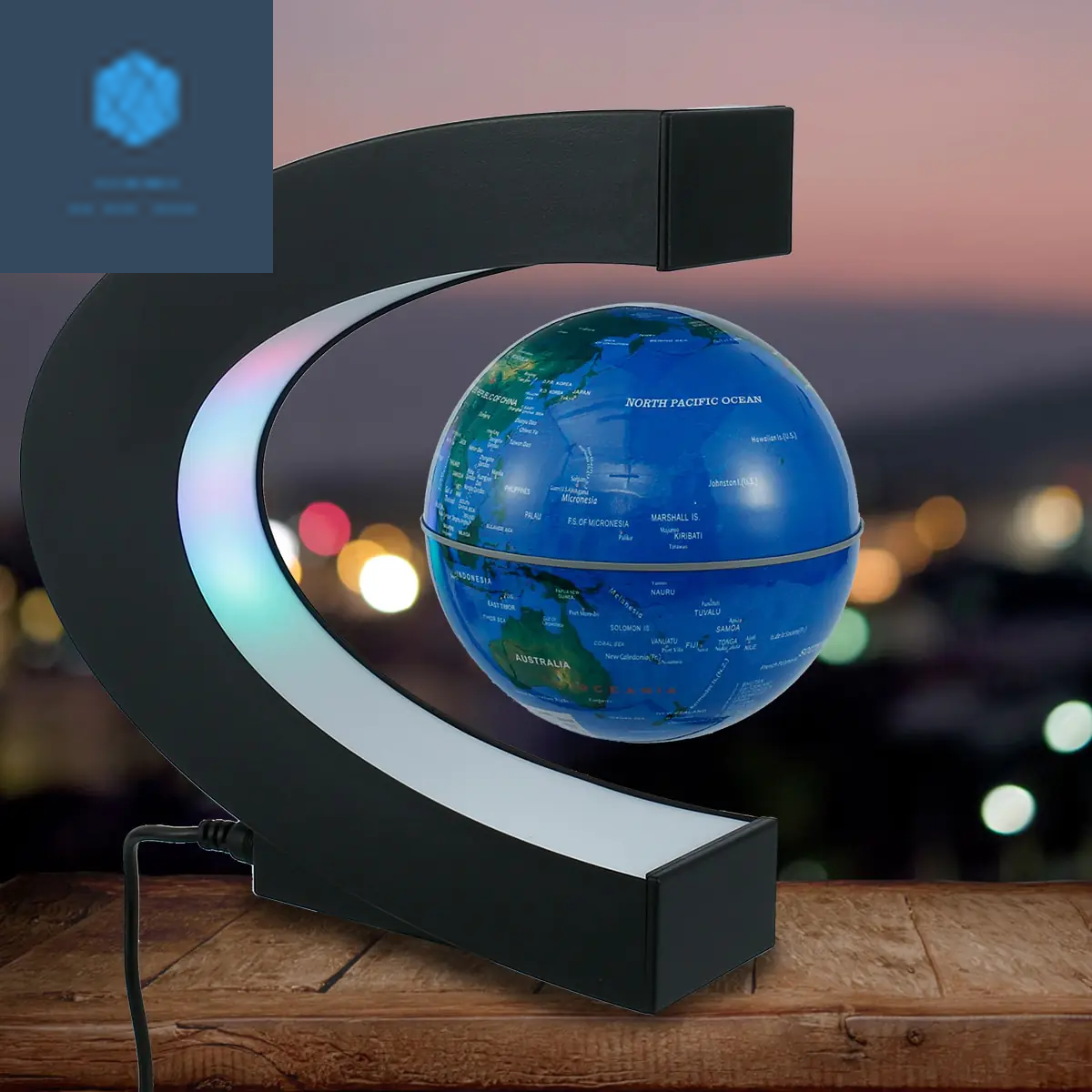 Magnetic Levitating Globe Lamp - A Stunning Light for Your Space!