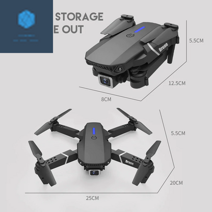 2023 Ultimate 4K HD Dual Camera RC Drone - Foldable Quadcopter with 4 Batteries & Wifi FPV