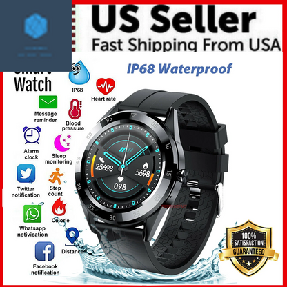 Waterproof Bluetooth Smart Watch Phone Mate Heart Rate Tracker for Ios Android